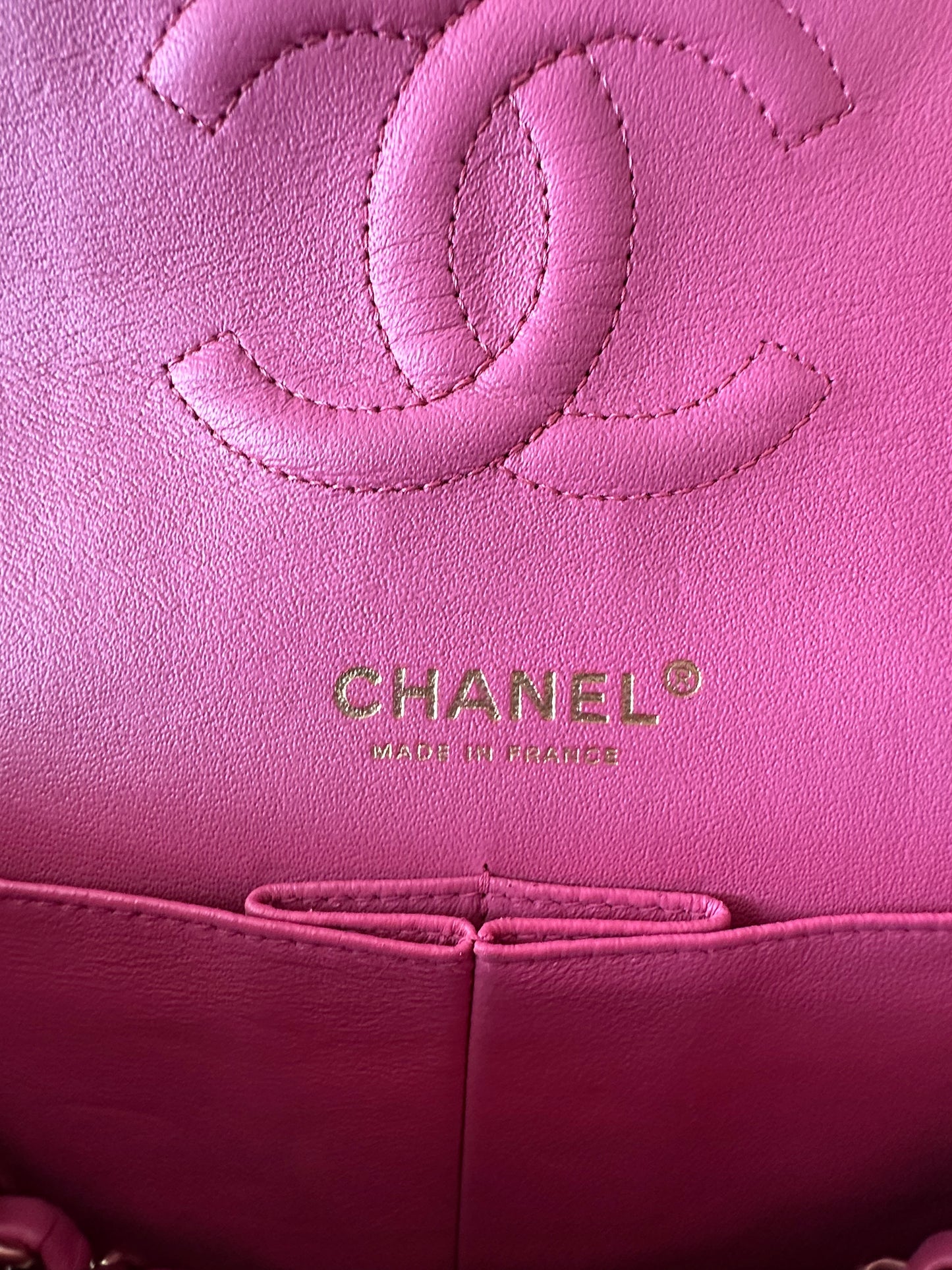 Chanel Pink Quilted Lambskin Medium Flap Bag