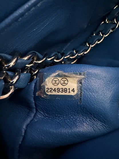 Chanel Blue Quilted Lambskin Medium Flap Bag