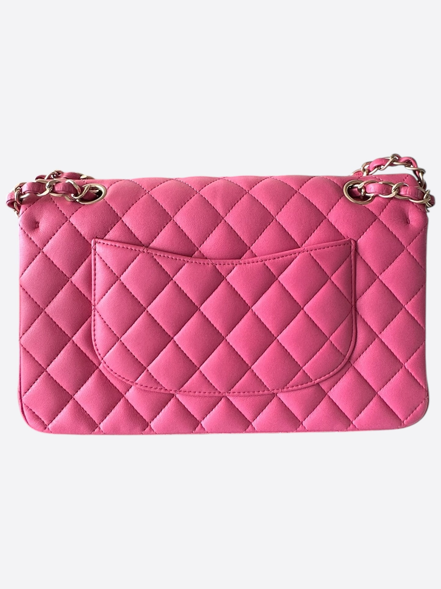 Chanel Pink Quilted Lambskin Medium Flap Bag