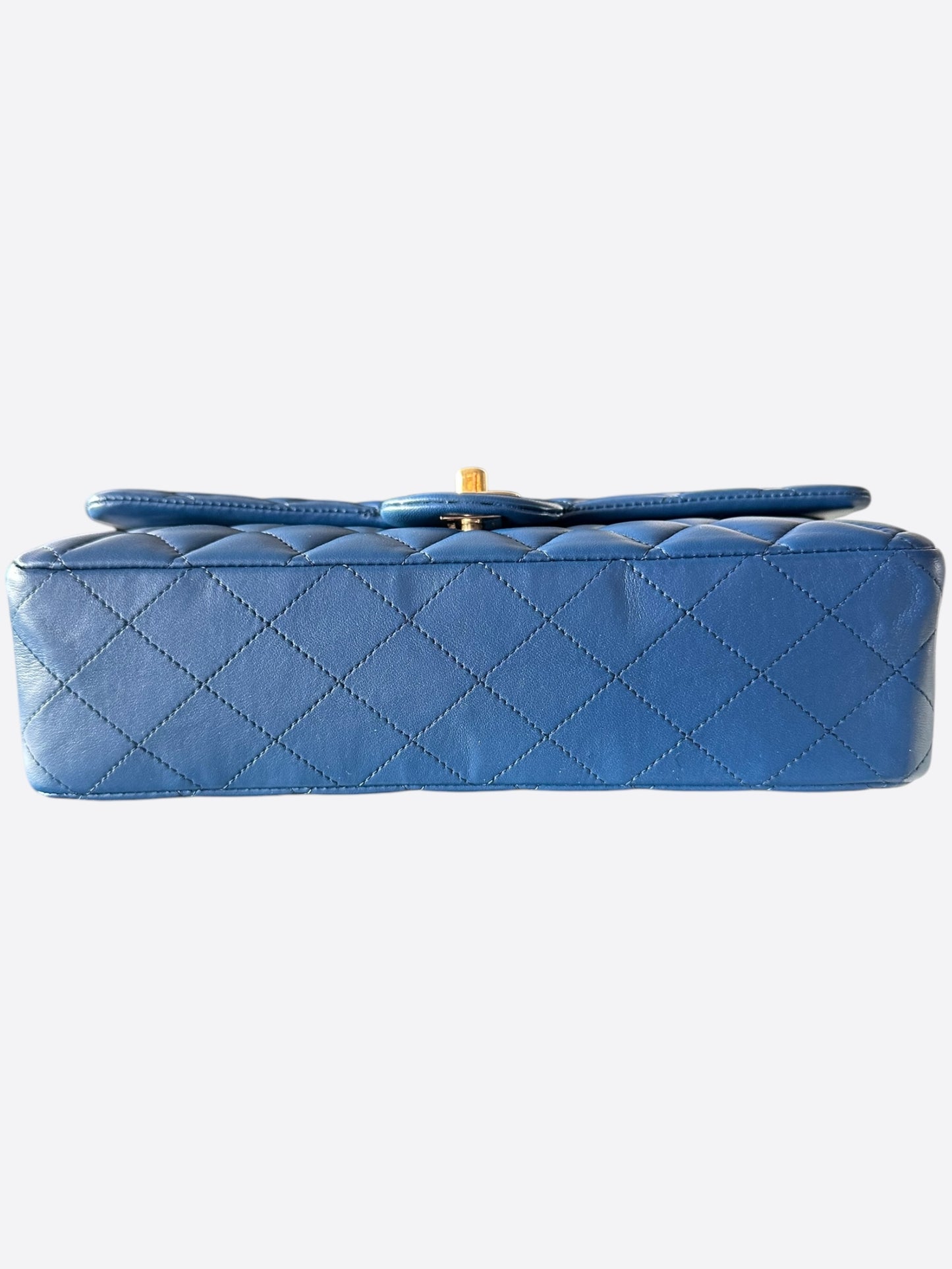 Chanel Blue Quilted Lambskin Medium Flap Bag