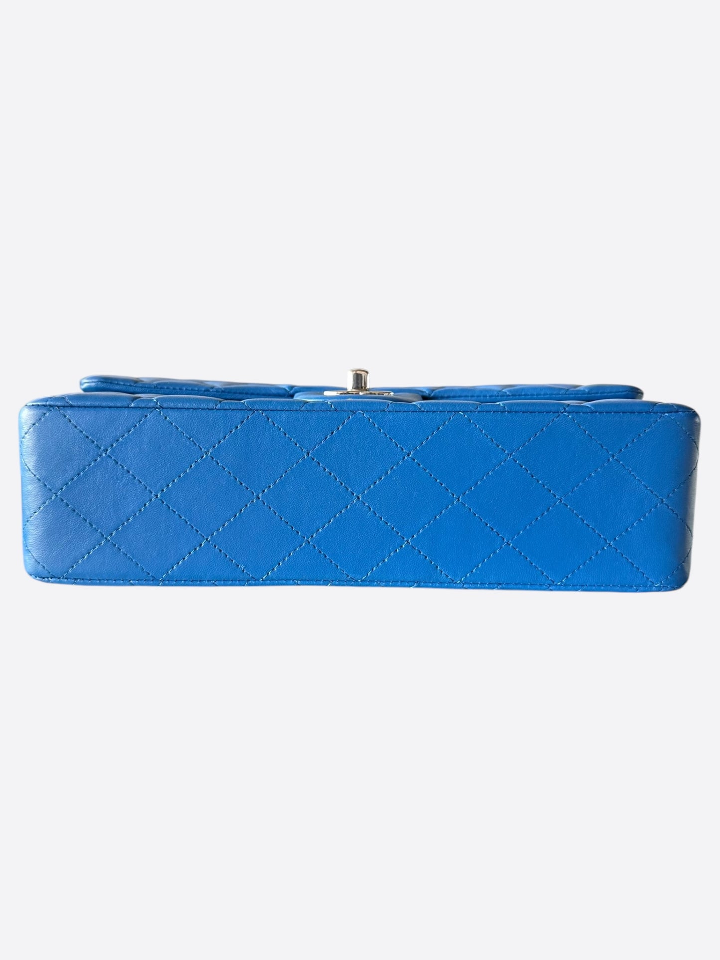 Chanel Blue Quilted Lambskin Medium Flap Bag