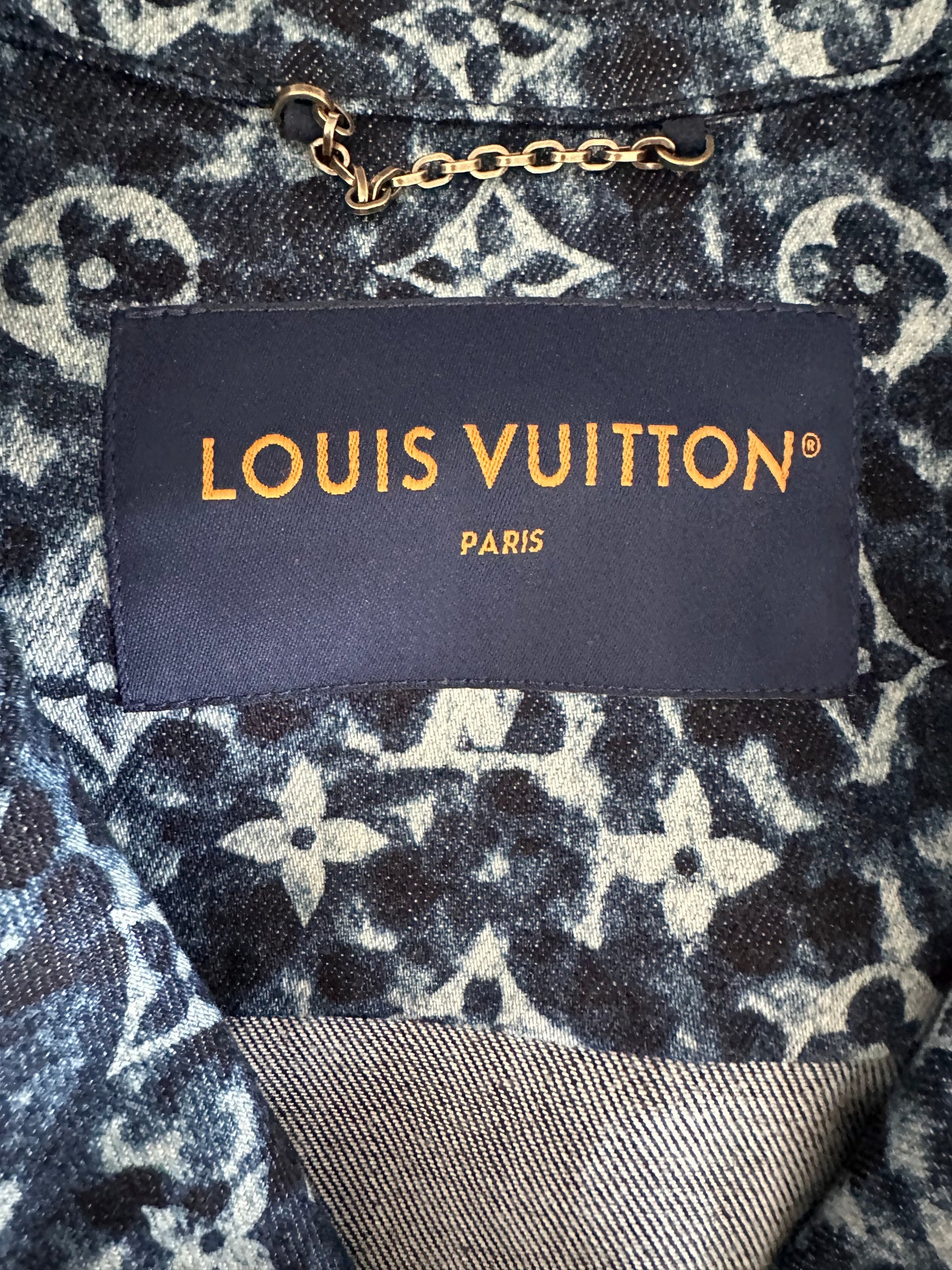 Louis Vuitton Blue Pointillism Monogram Workwear Jacket