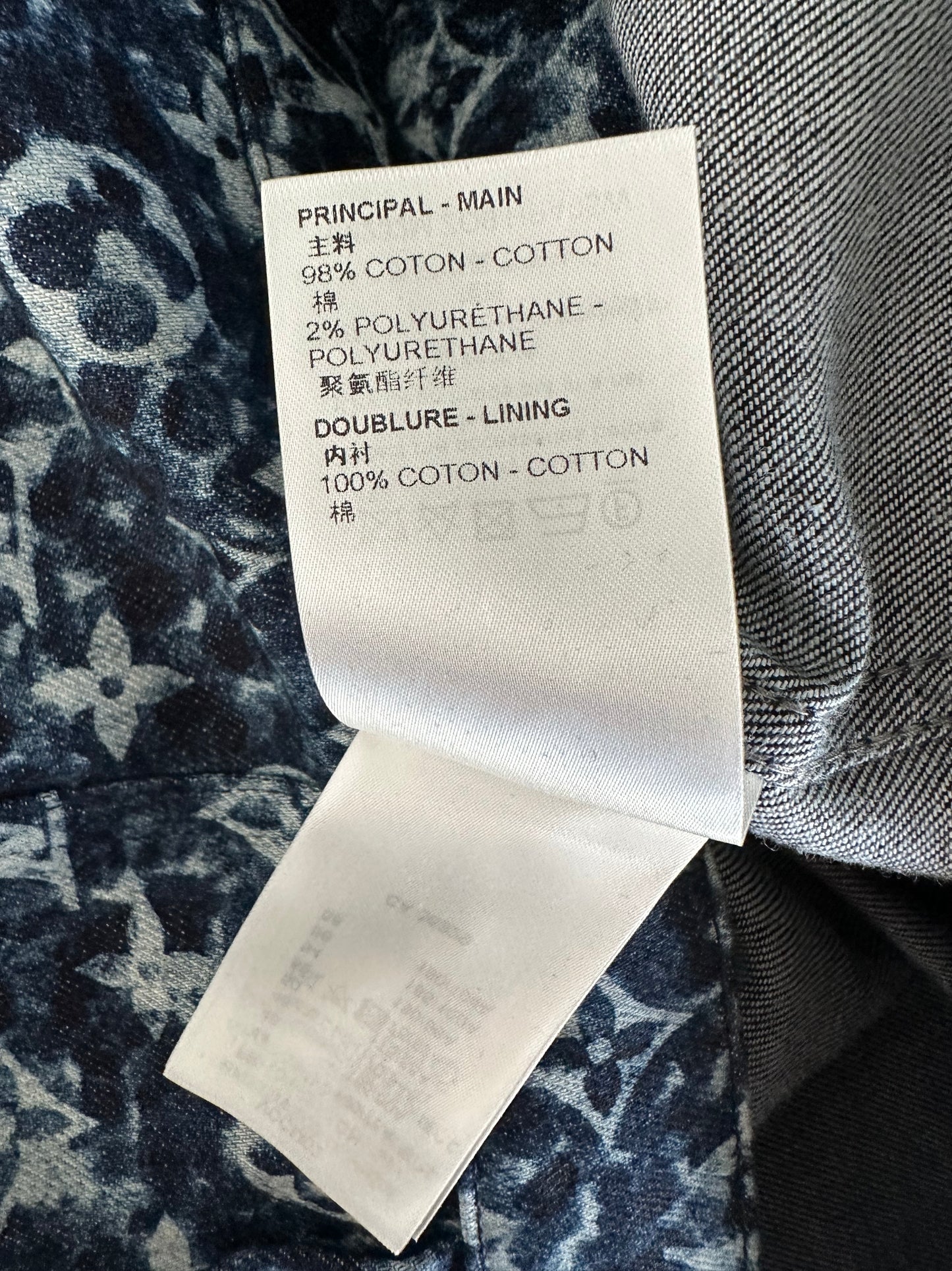 Louis Vuitton Blue Pointillism Monogram Workwear Jacket