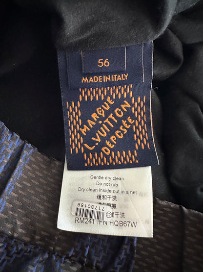 Louis Vuitton Black & Blue Damier Windbreaker