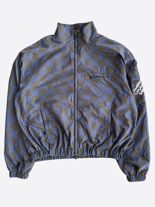 Louis Vuitton Black & Blue Damier Windbreaker