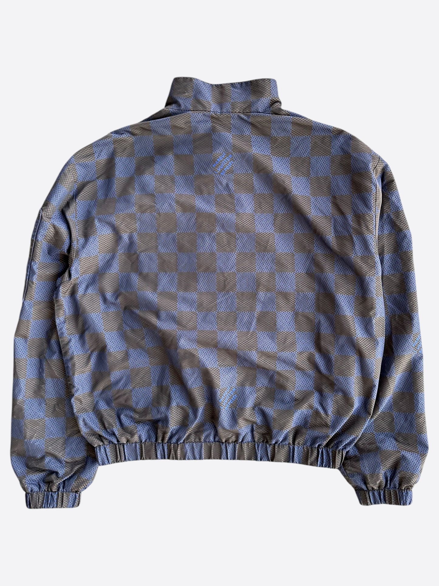 Louis Vuitton Black & Blue Damier Windbreaker