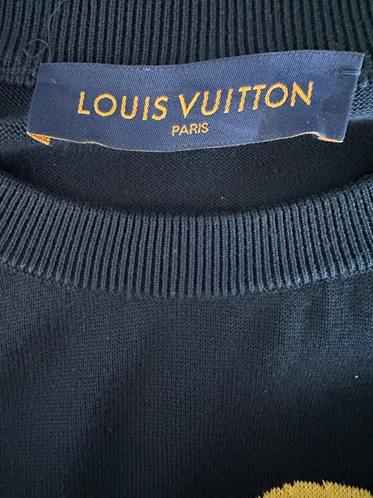 Louis Vuitton Nigo Navy Heart Intarsia T-Shirt