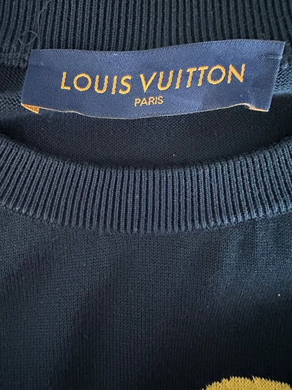 Louis Vuitton Nigo Navy Heart Intarsia T-Shirt