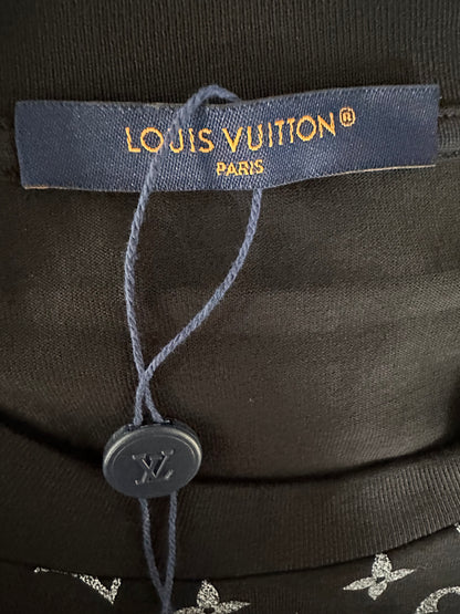 Louis Vuitton Black & White Monogram Gradient T-Shirt