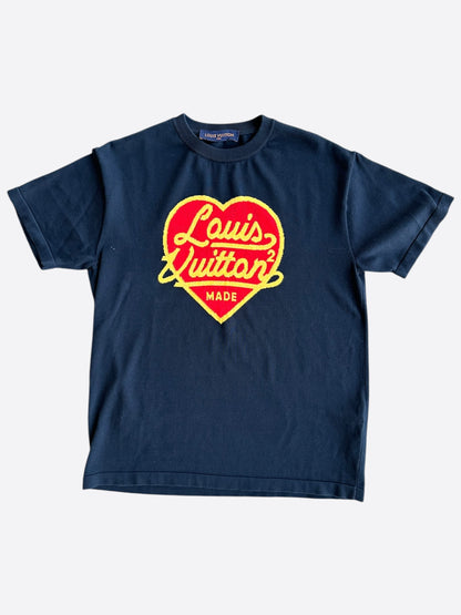 Louis Vuitton Nigo Navy Heart Intarsia T-Shirt