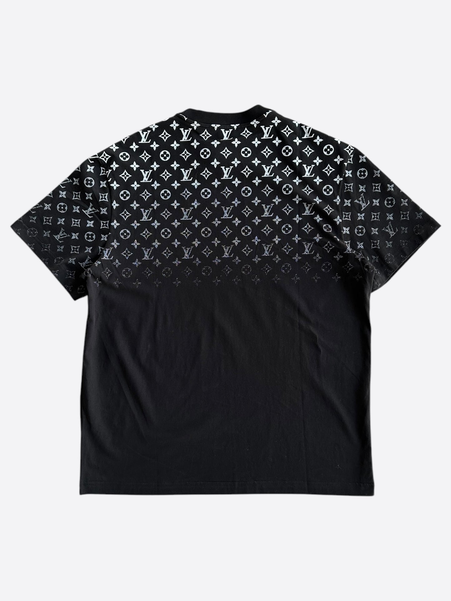 Louis Vuitton Black & White Monogram Gradient T-Shirt