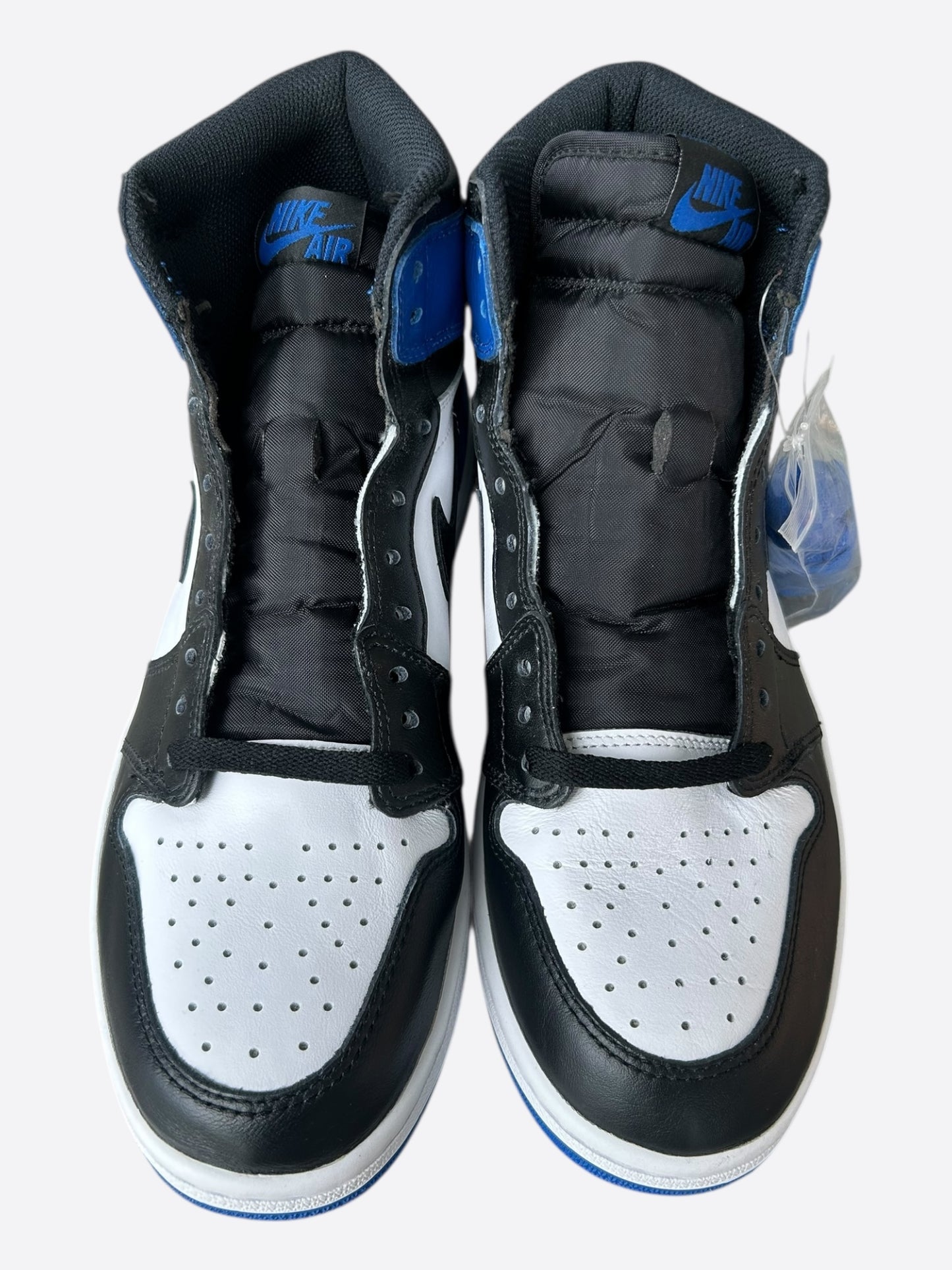 Nike Fragment Blue & White Air Jordan 1 High Top Sneakers