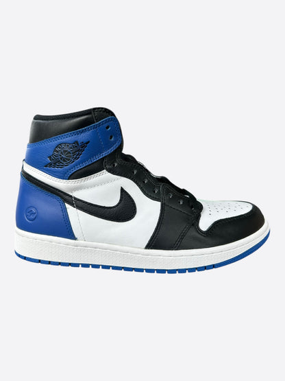Nike Fragment Blue & White Air Jordan 1 High Top Sneakers