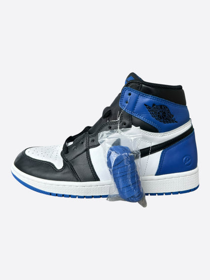 Nike Fragment Blue & White Air Jordan 1 High Top Sneakers