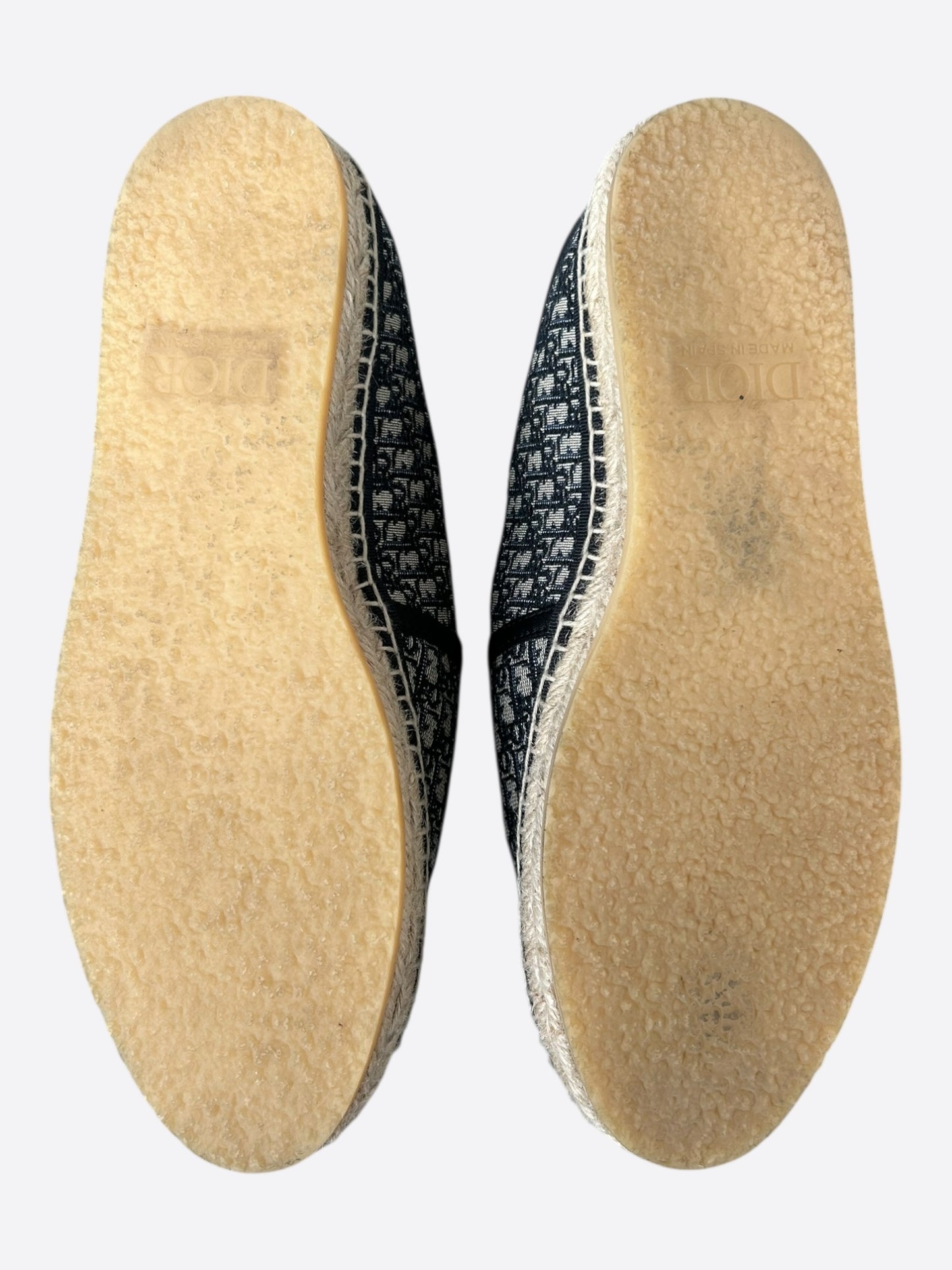 Dior Beige & Black Oblique Espadrilles