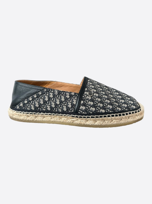 Dior Beige & Black Oblique Espadrilles