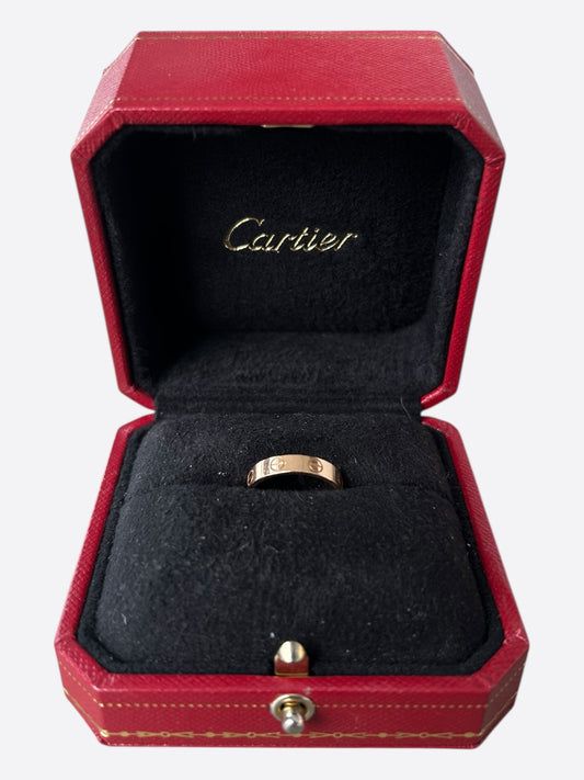 Cartier Rose Gold Diamond Love Ring