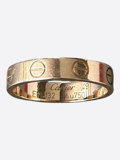 Cartier Rose Gold Diamond Love Ring