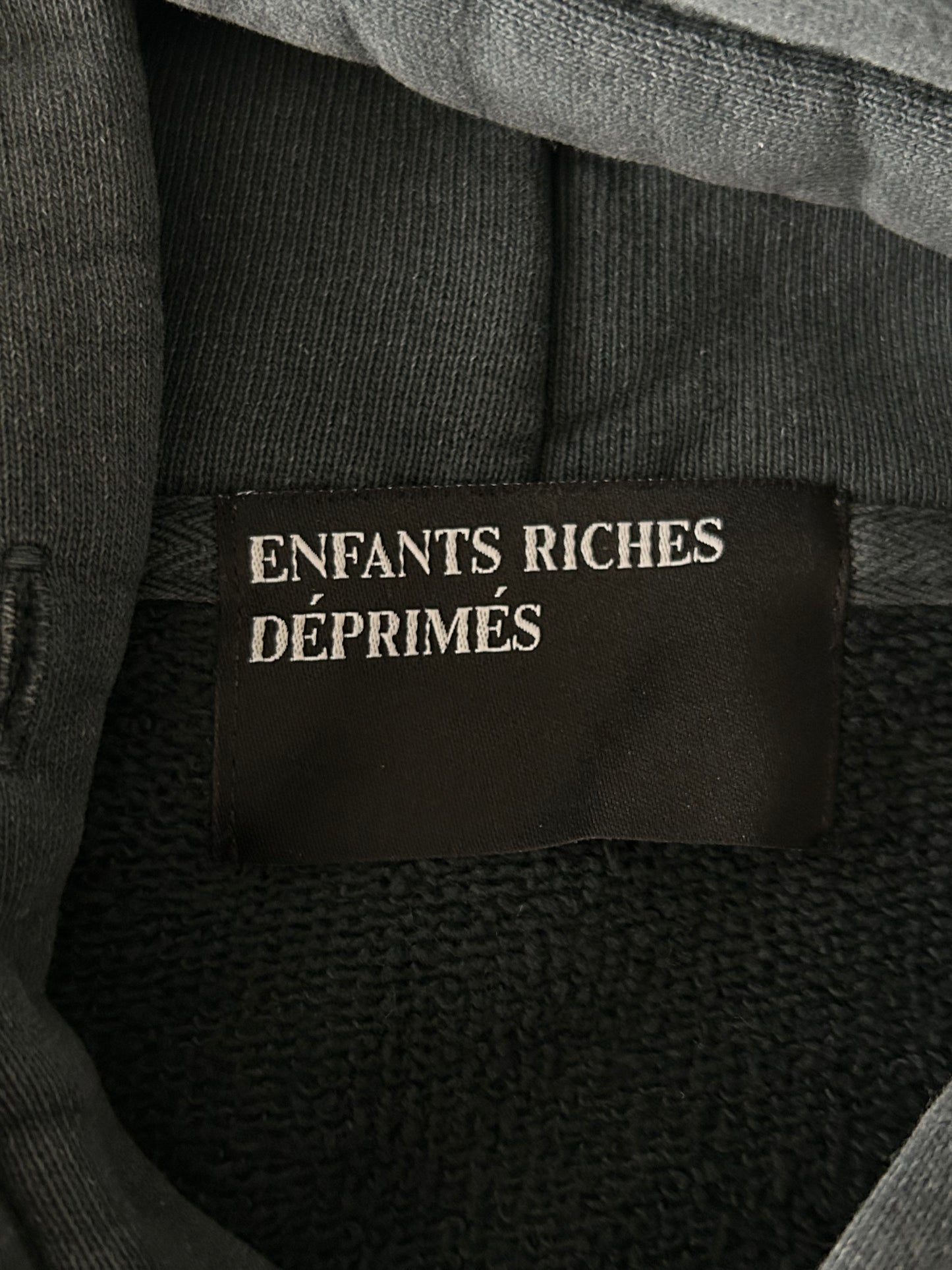 Enfants Riches Deprimes Faded Black & White My Role In the War Hoodie