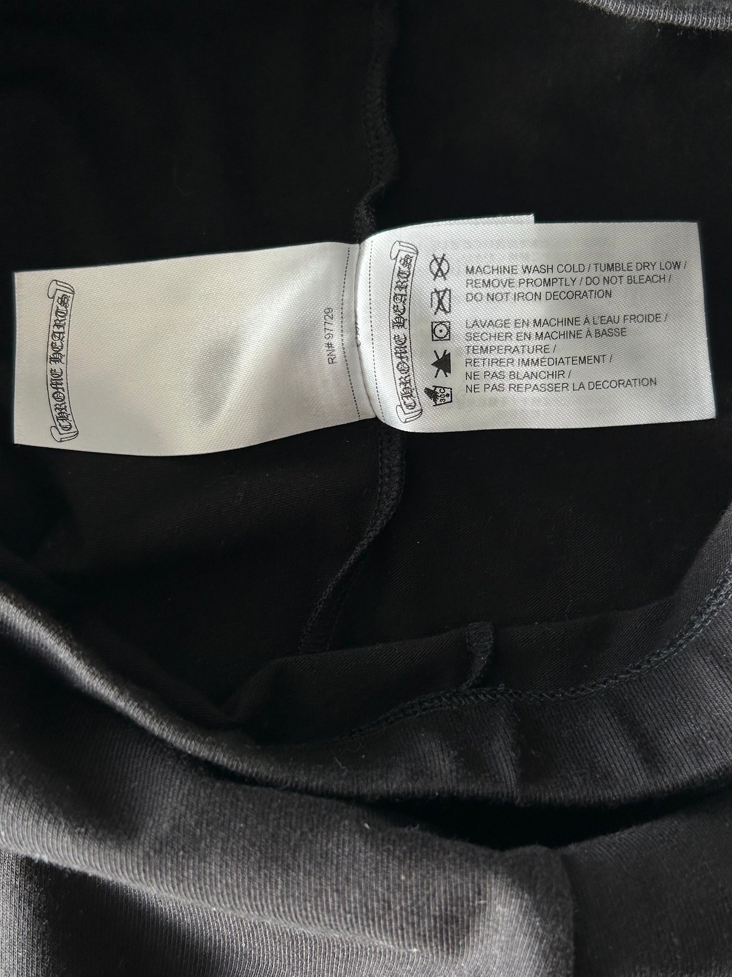 Chrome Hearts Black & White Horseshoe Logo Leggings