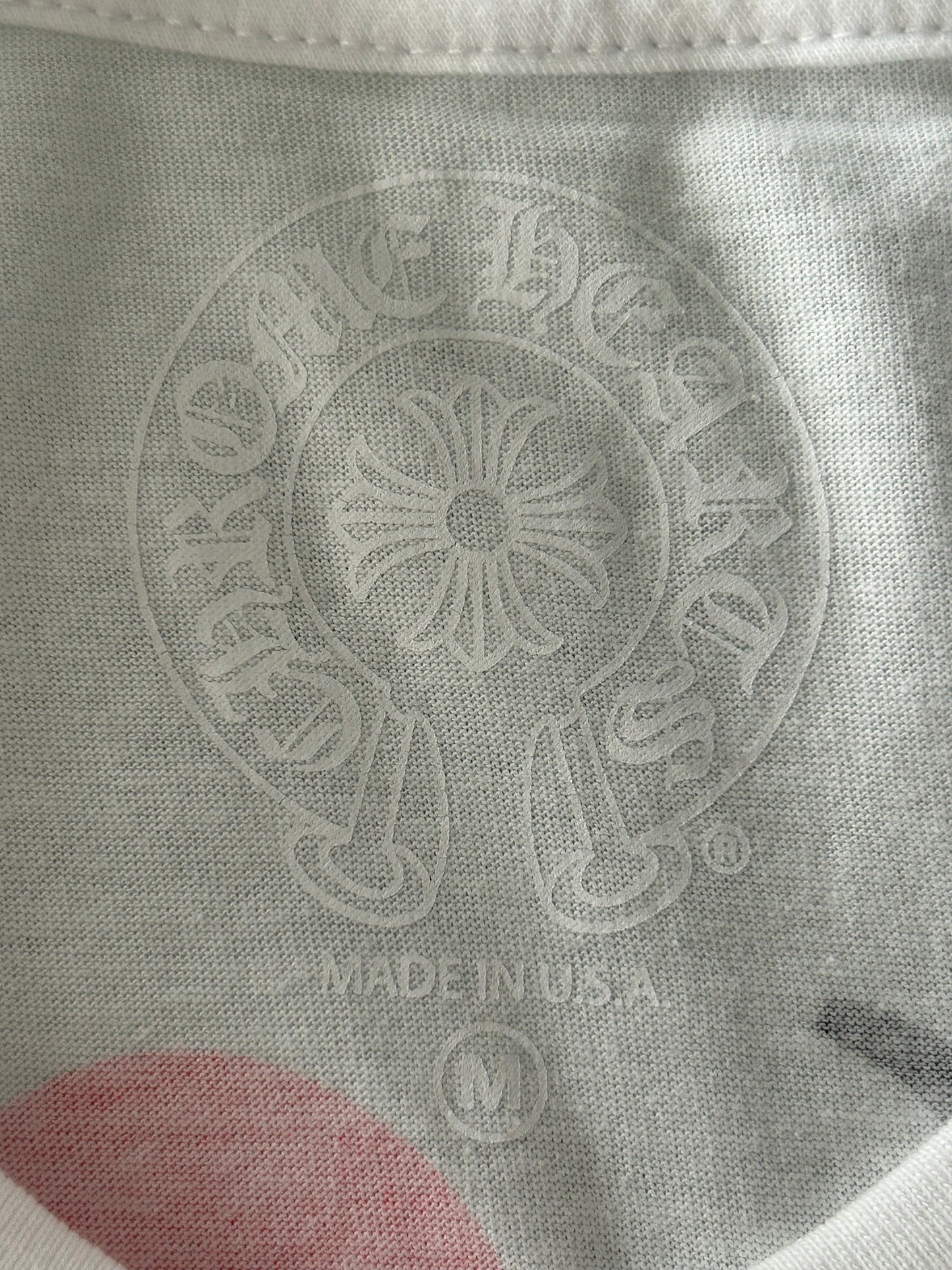 Chrome Hearts White & Red NY Longsleeve T-Shirt