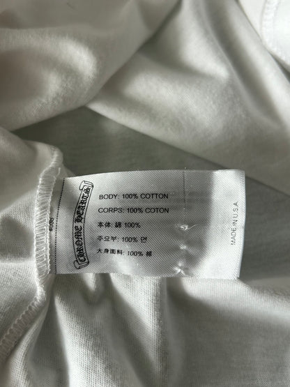 Chrome Hearts White & Red NY Longsleeve T-Shirt