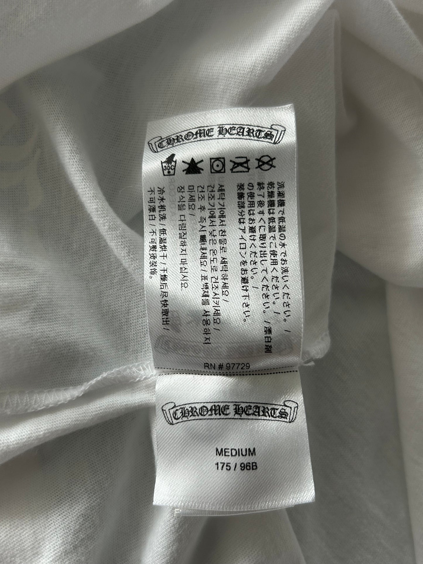 Chrome Hearts White & Red NY Longsleeve T-Shirt