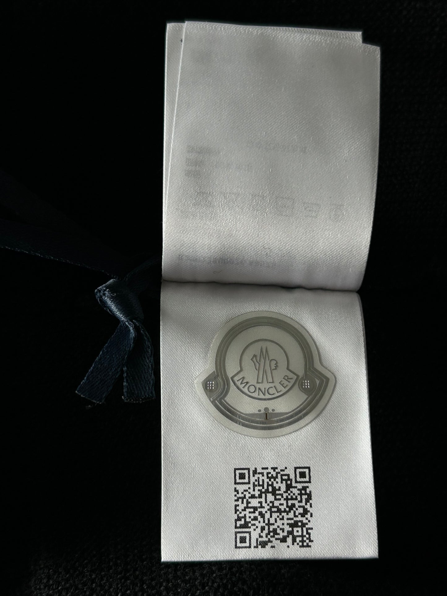 Moncler Black & Tri-Color Logo Beanie