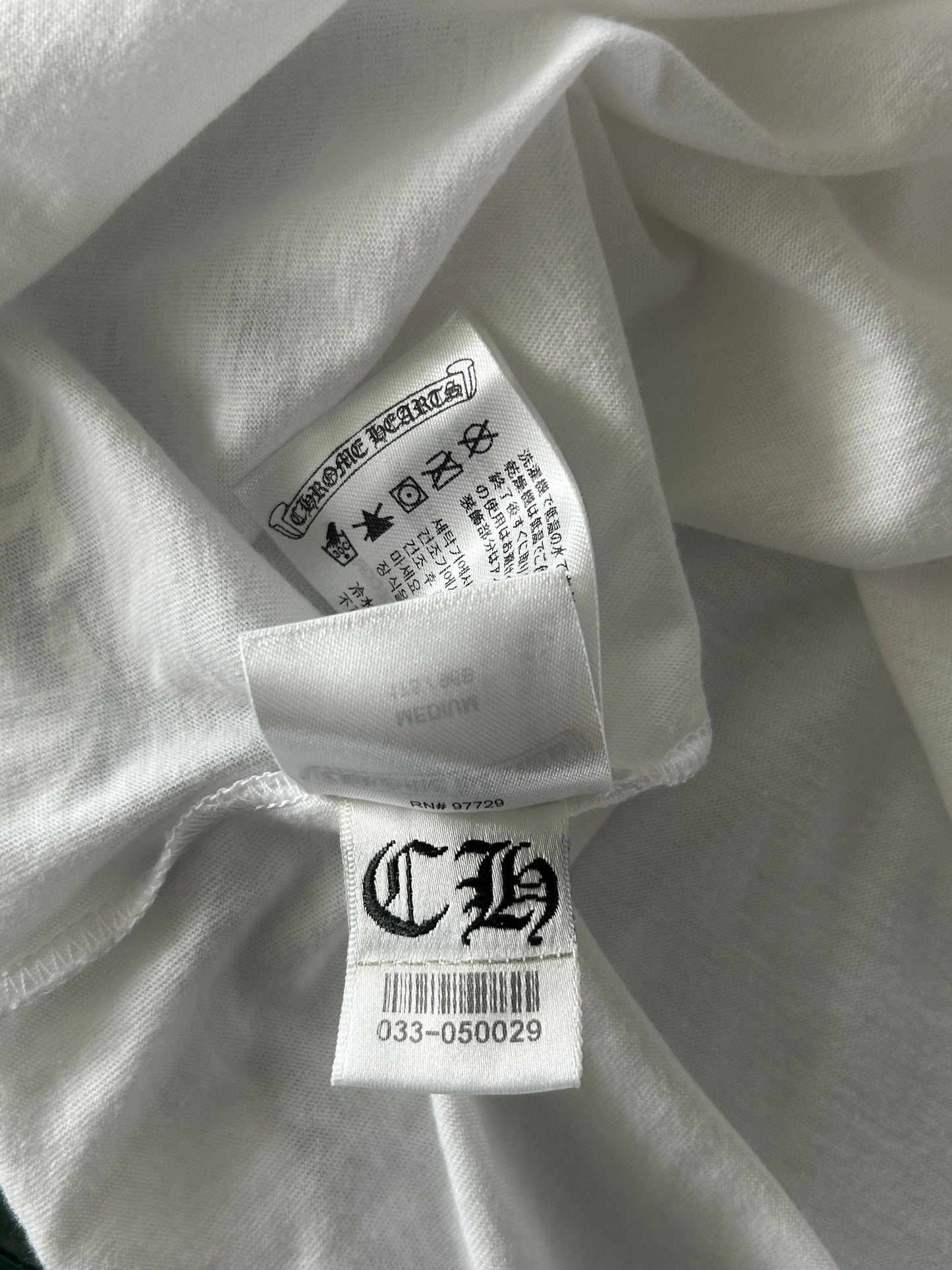 Chrome Hearts White & Red NY Longsleeve T-Shirt