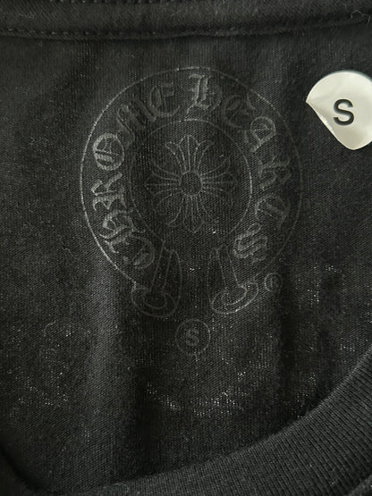 Chrome Hearts Black & White Scroll Logo T-Shirt