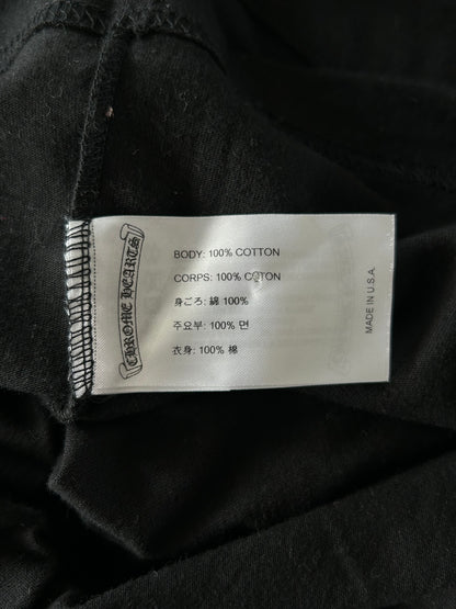 Chrome Hearts Black & White Scroll Logo T-Shirt