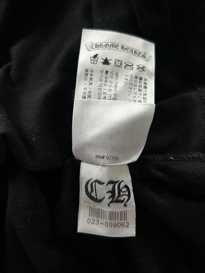 Chrome Hearts Black & White Scroll Logo T-Shirt