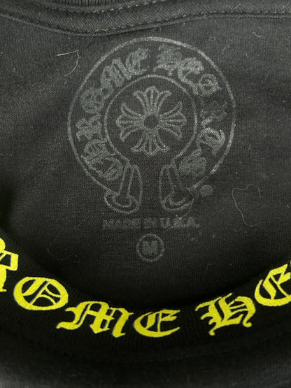 Chrome Hearts Black & Yellow Neck Logo Longsleeve T-Shirt
