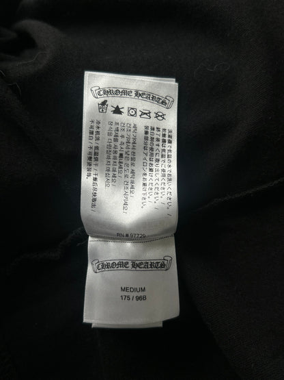 Chrome Hearts Black & Yellow Neck Logo Longsleeve T-Shirt