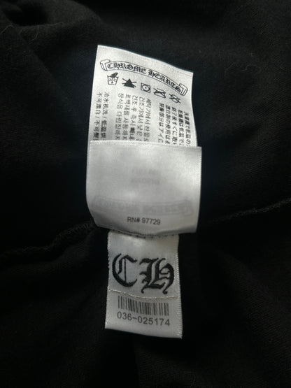 Chrome Hearts Black & Yellow Neck Logo Longsleeve T-Shirt