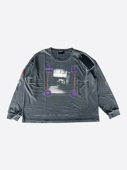 Enfants Riches Deprimes Vintage Black Bathroom Stall Graphic Longsleeve T-Shirt