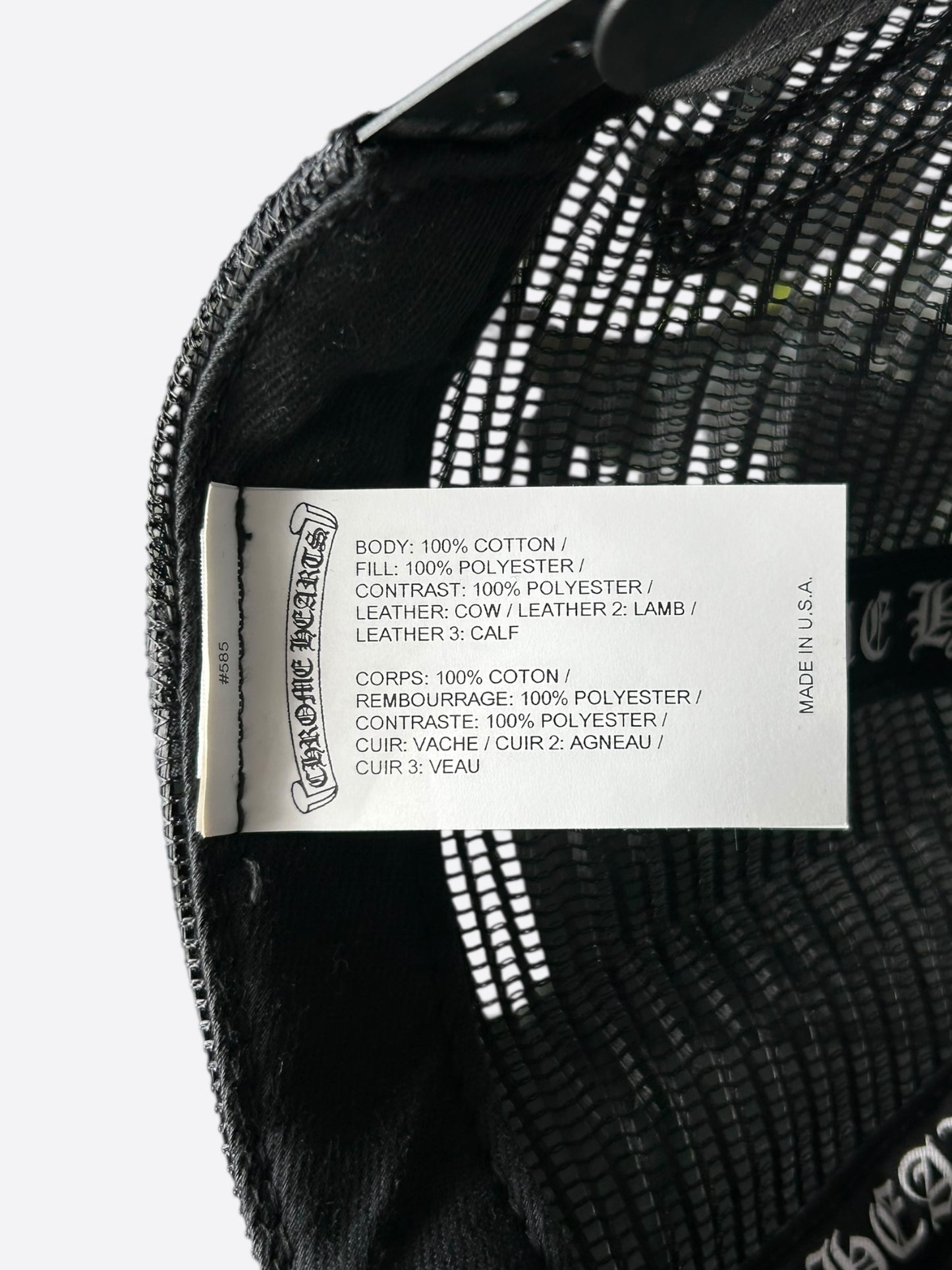 Chrome Hearts Matty Boy Black & Red Chomper Trucker Hat