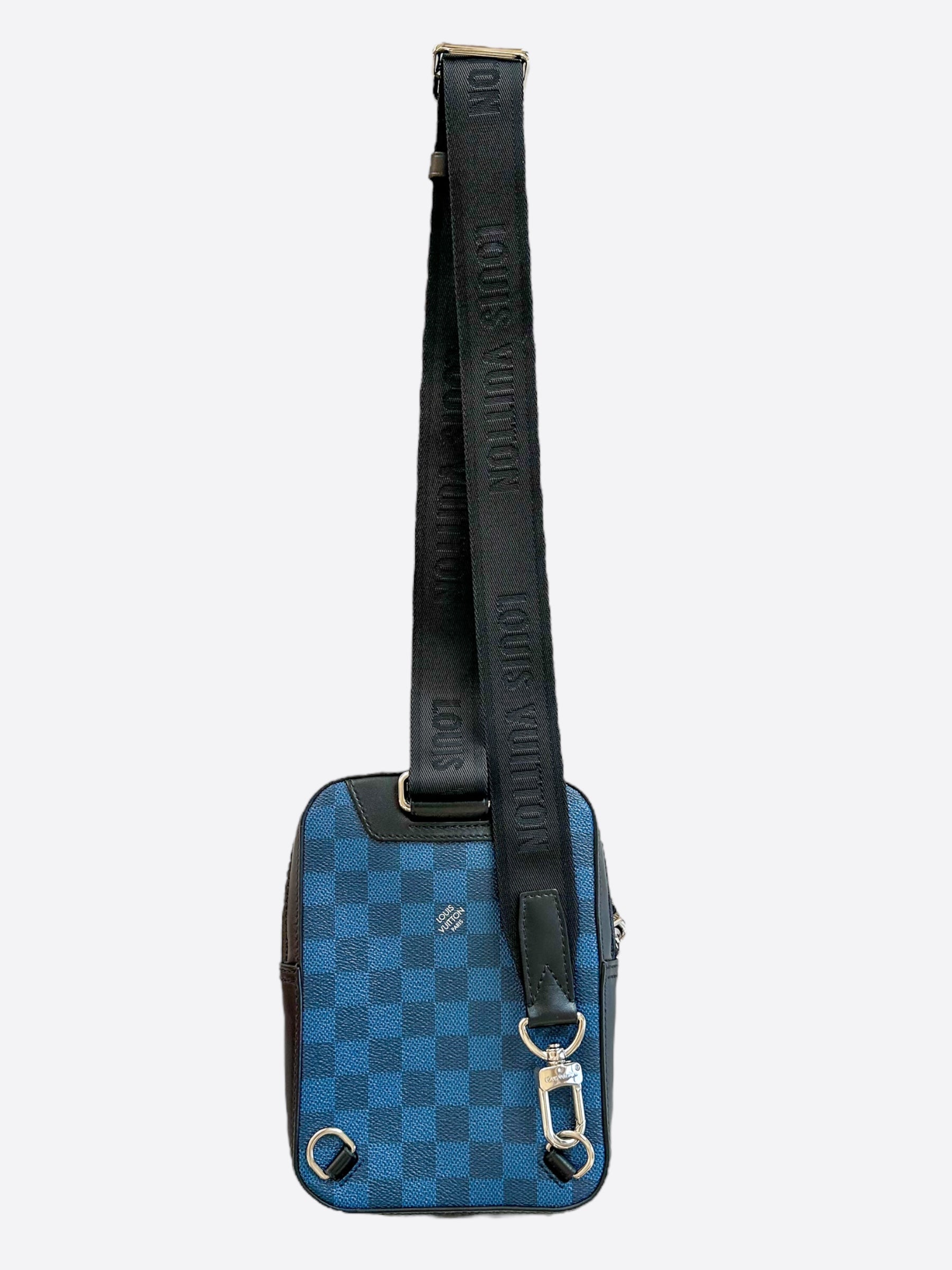Louis Vuitton Blue Damier Amazon 3D Sling Bag – Savonches Louis Vuitton Blue Damier Amazon 3D Sling Bag – Savonches