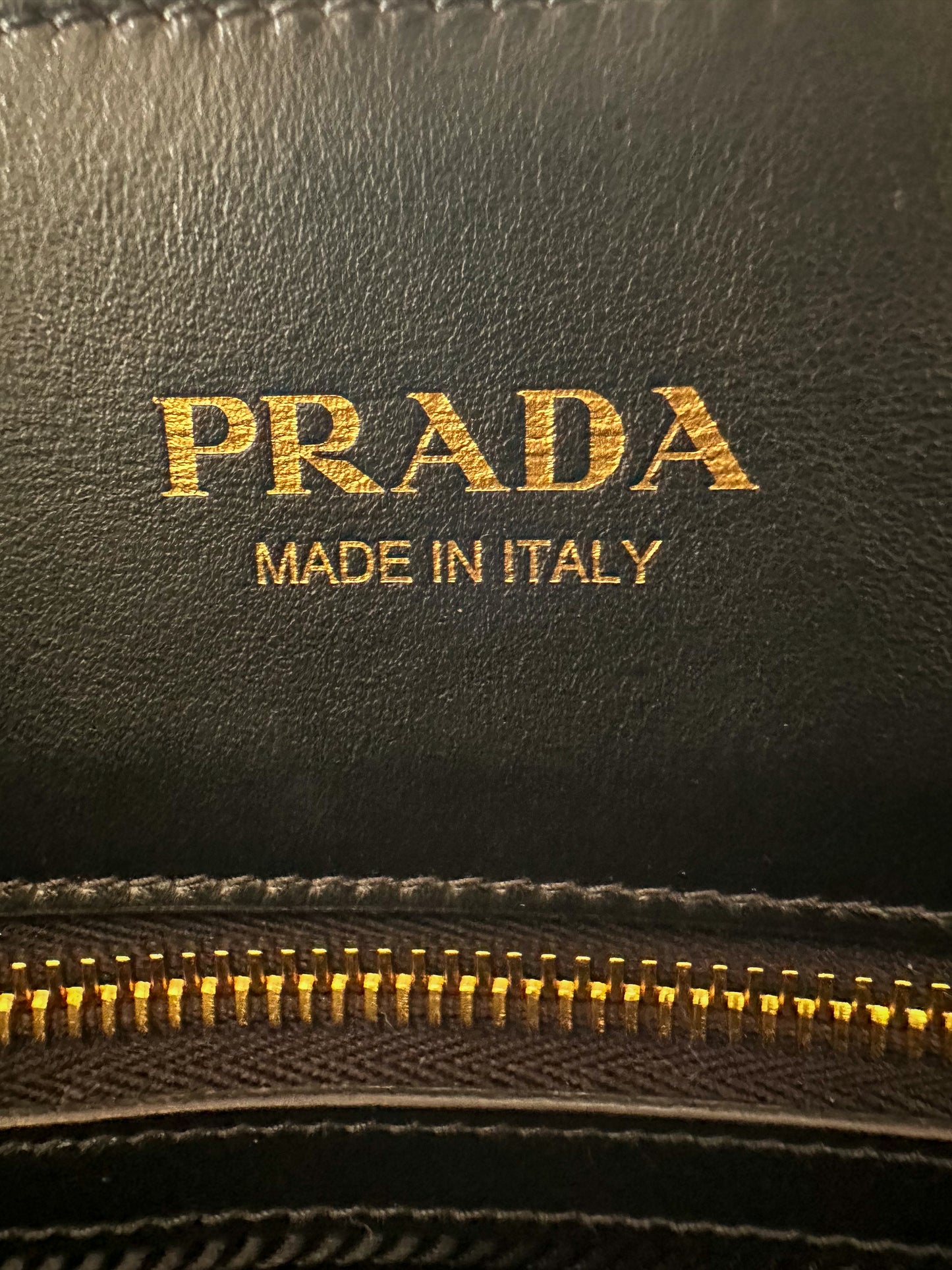 Prada Black Leather Small Symbole Bag