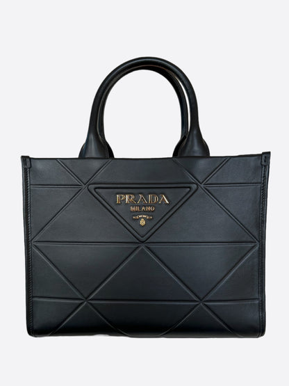 Prada Black Leather Small Symbole Bag