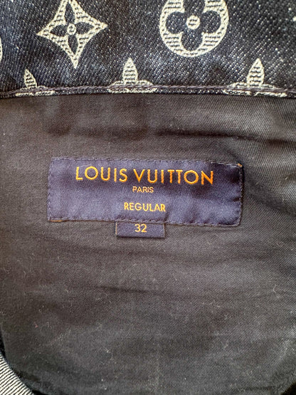 Louis Vuitton Navy & White Monogram Jeans