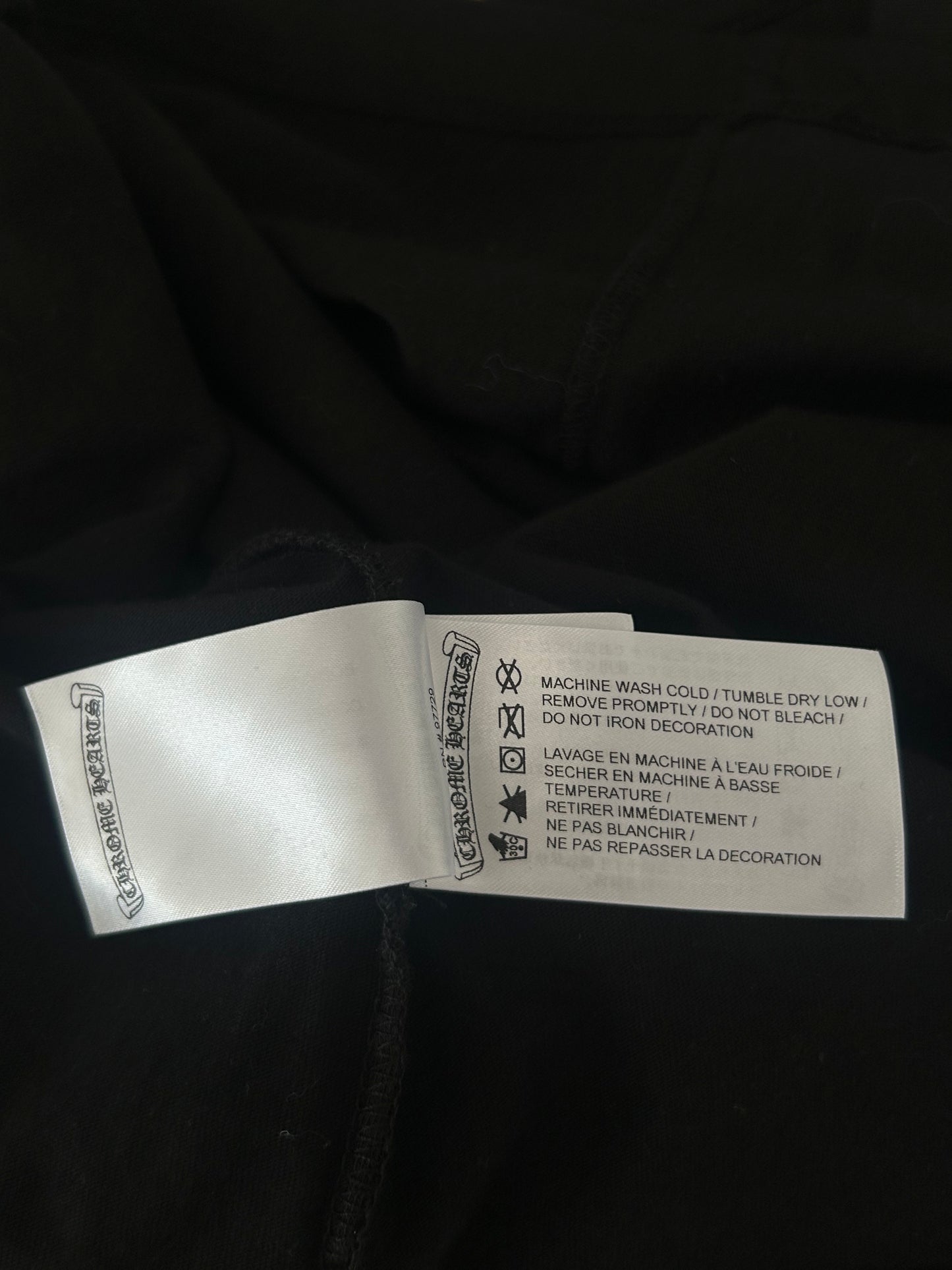 Chrome Hearts Black & Yellow Neck Logo Longsleeve T-Shirt