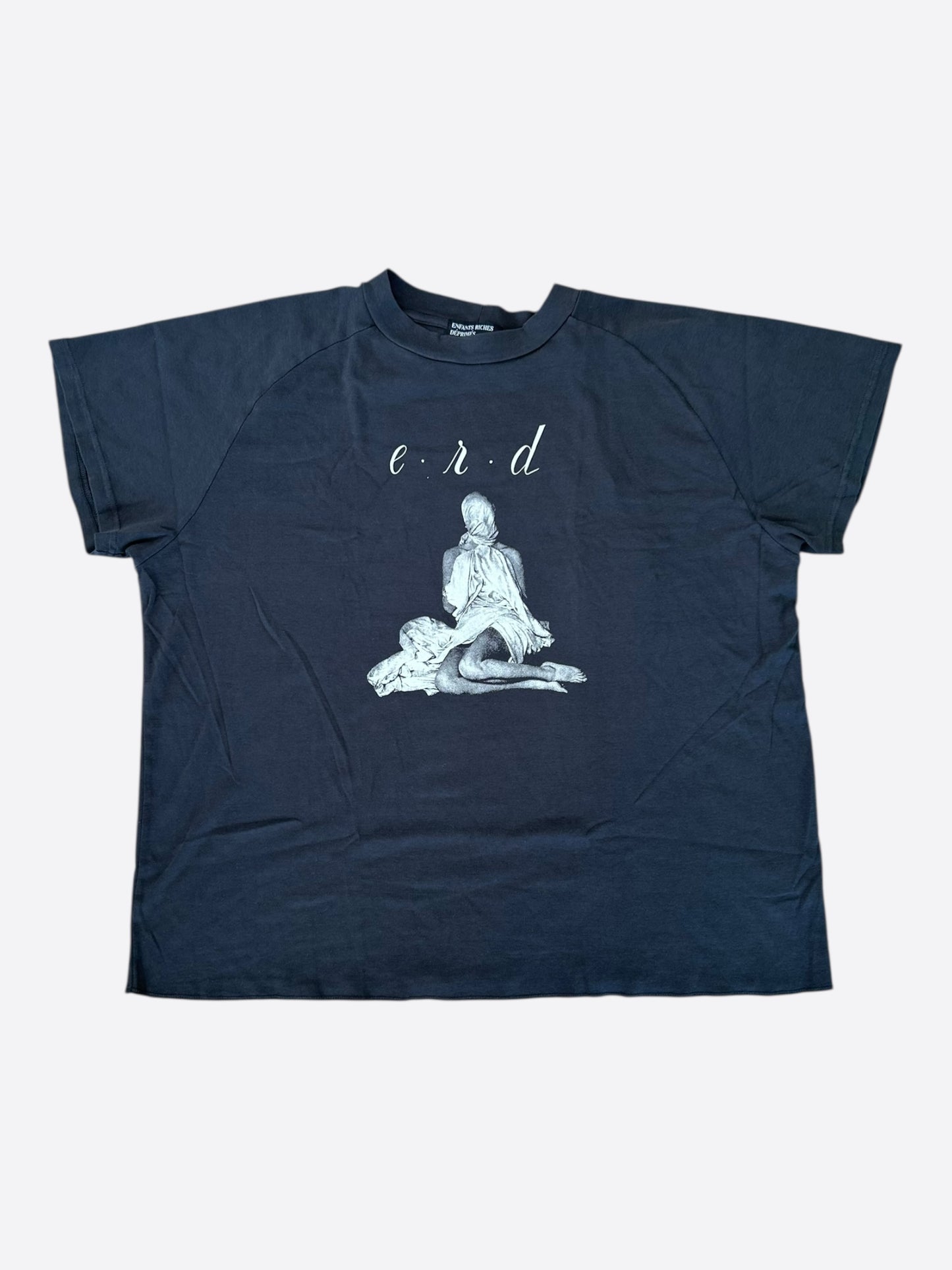 Enfants Riches Deprimes Faded Black & White Women In Sheet Graphic T-Shirt
