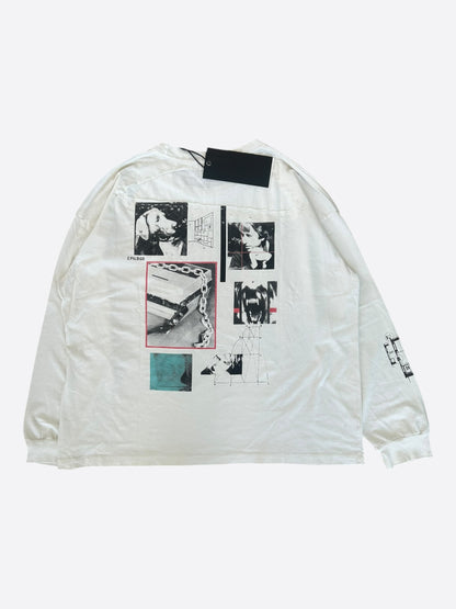 Enfants Riches Deprimes White & Black Modular Graphic Longsleeve T-Shirt