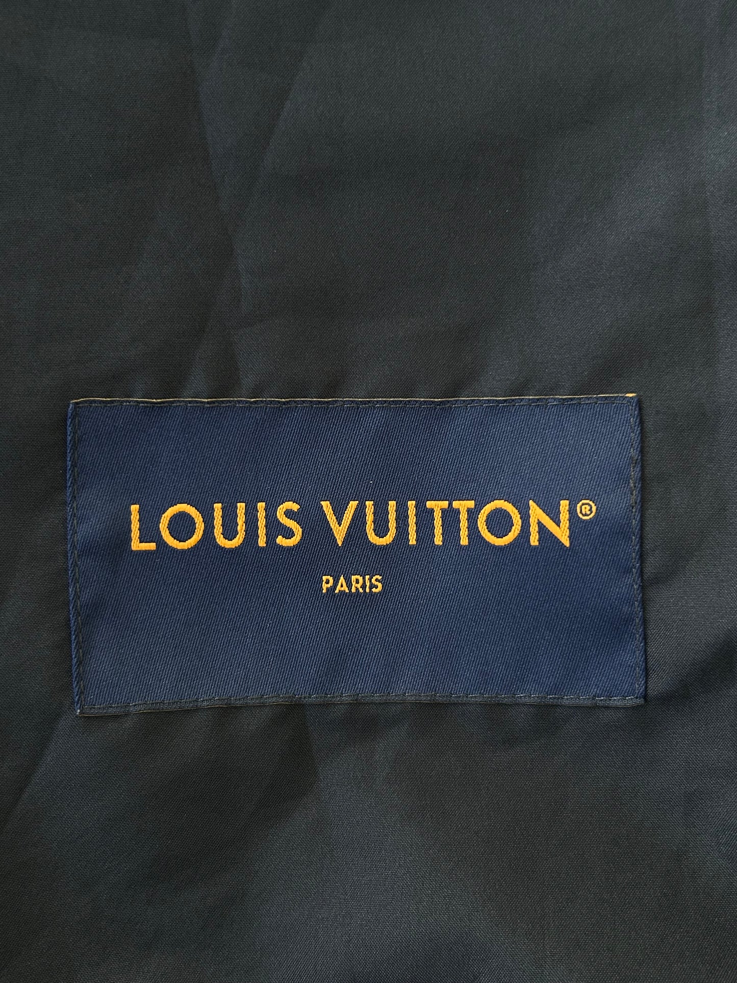 Louis Vuitton Black & White Embroidered Logo Track Jacket