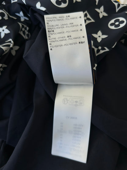 Louis Vuitton Black & White Embroidered Logo Track Jacket