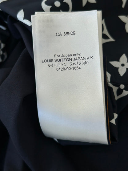 Louis Vuitton Black & White Embroidered Logo Track Jacket