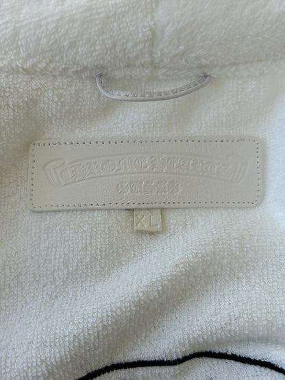 Chrome Hearts White & Black Horseshoe Logo Robe