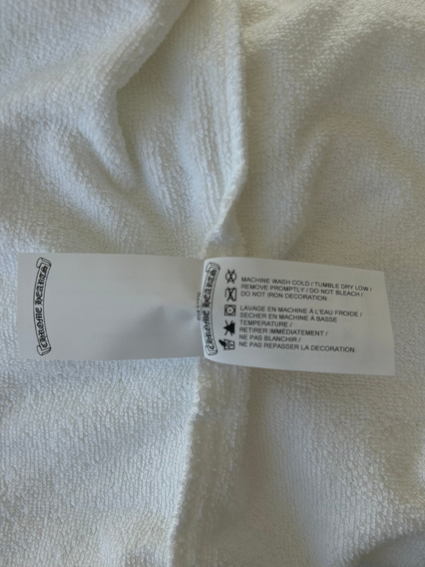 Chrome Hearts White & Black Horseshoe Logo Robe