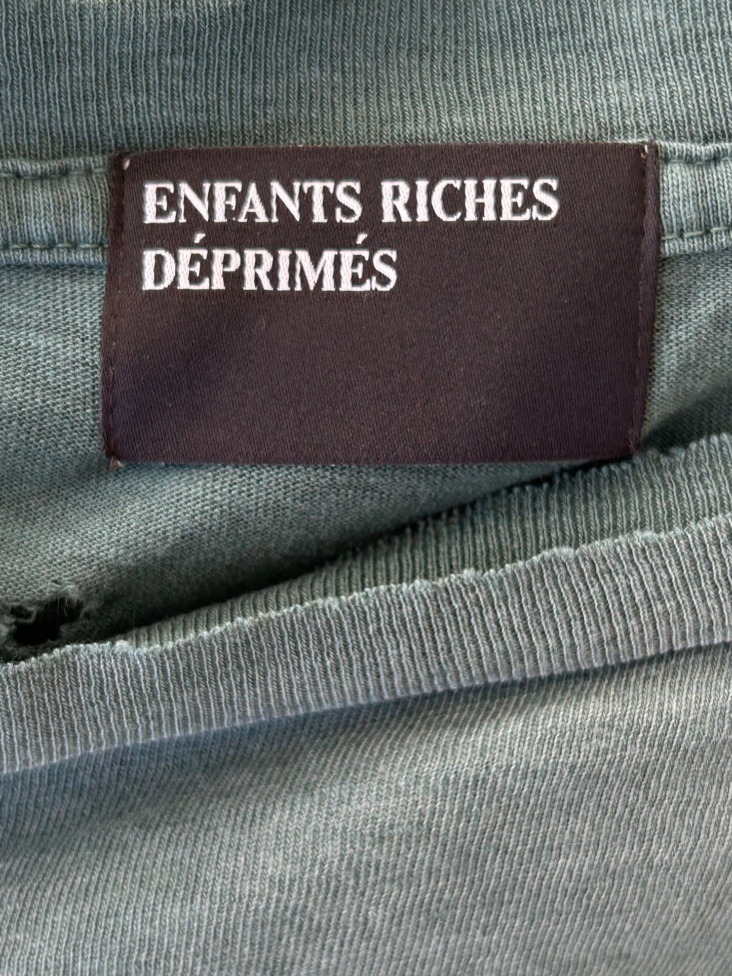 Enfants Riches Deprimes Teal & Black Reverend Graphic T-Shirt